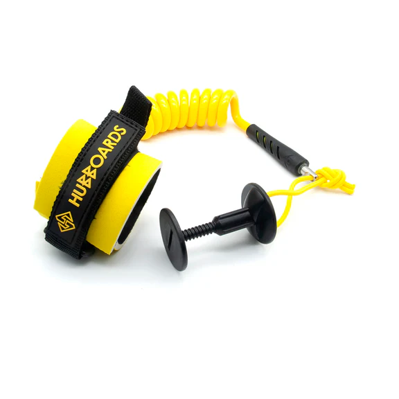רצועת יד לבוגי Hubboards Comp Wrist Leash עם סליל 9 מ"מ וניאופרן 2 מ"מ Anti-Slip, מתאים למבוגרים ולילדים