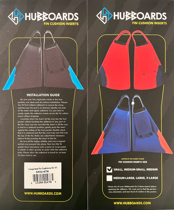ערכת רפידות נאופרן 2 מ"מ לסנפירי גלישה – Hubboards