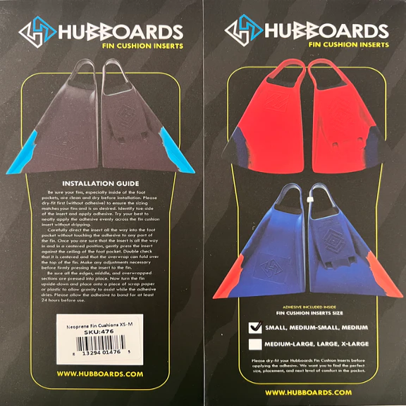 ערכת רפידות נאופרן 2 מ"מ לסנפירי גלישה – Hubboards