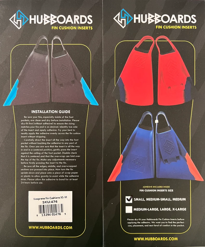 ערכת ריפוד נאופרן לסנפירי Hubboards בעובי 2 מ״מ